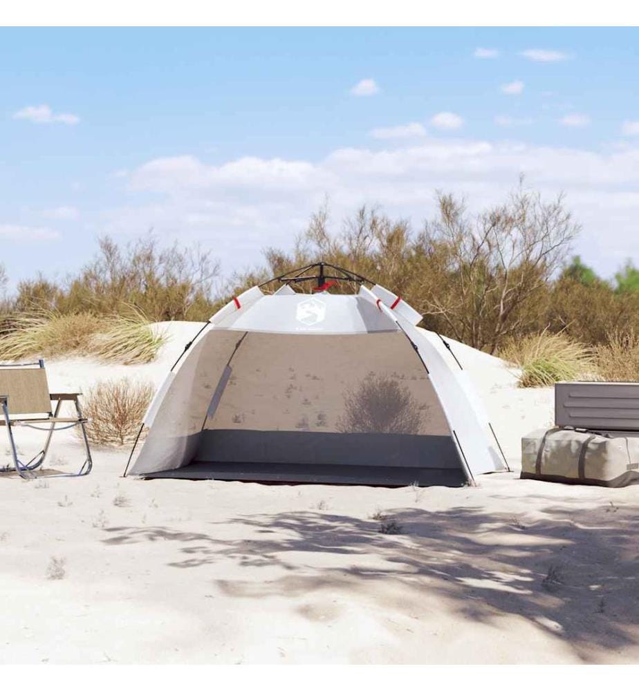 Strandzelt 2 Personen Grau Quick Release Wasserdicht
