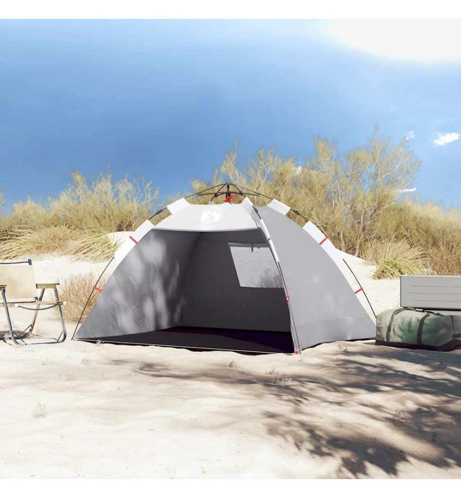 Strandzelt 2 Personen Grau Quick Release Wasserdicht