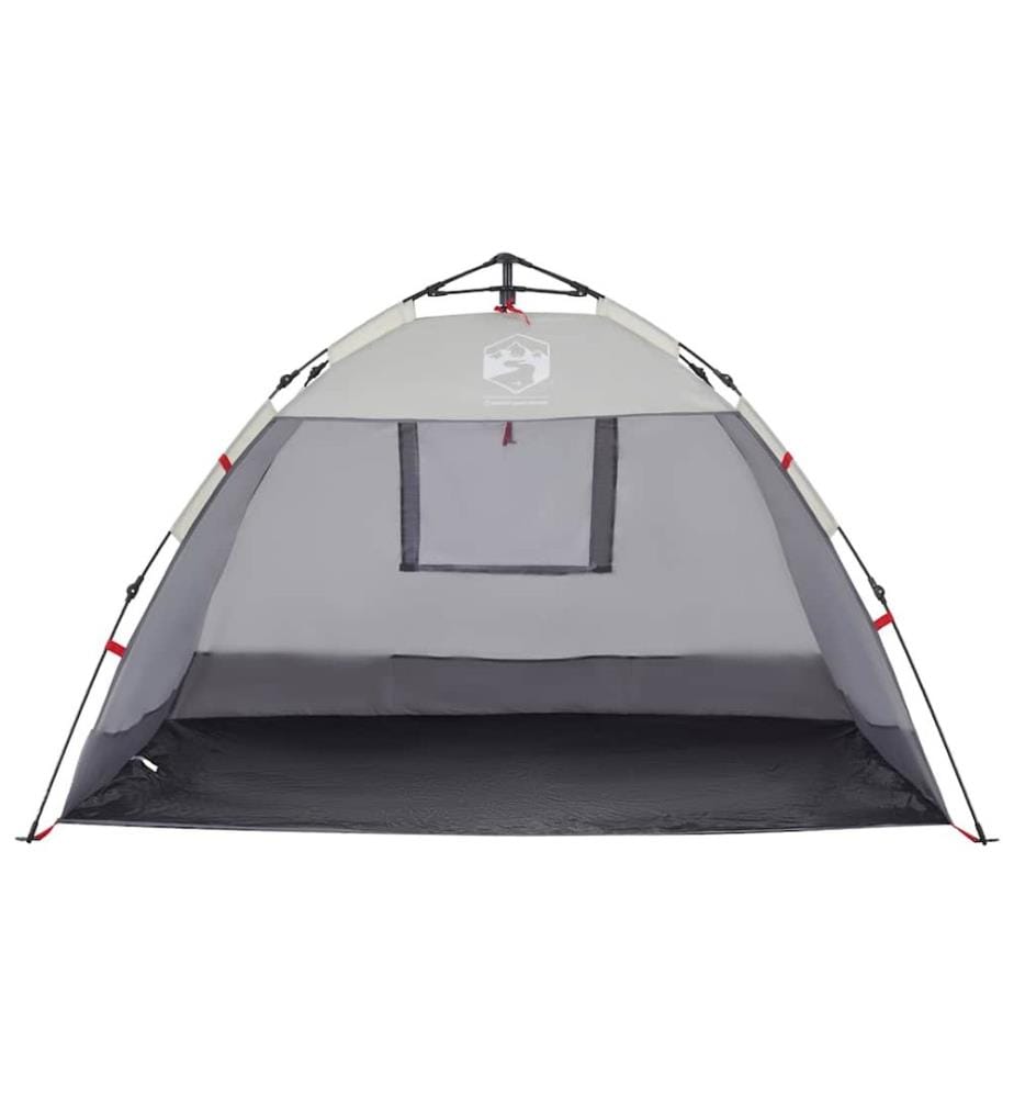 Strandzelt 2 Personen Grau Quick Release Wasserdicht