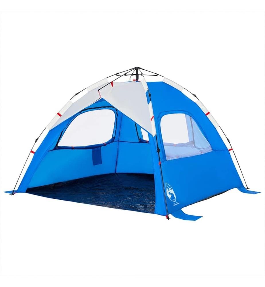 Strandzelt 3 Personen Azurblau Quick Release Wasserdicht