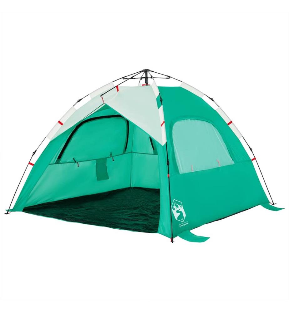 Strandzelt 3 Personen Seegrün Quick Release Wasserdicht
