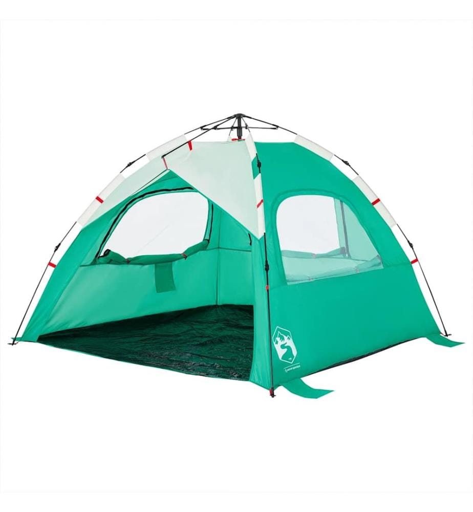 Strandzelt 3 Personen Seegrün Quick Release Wasserdicht