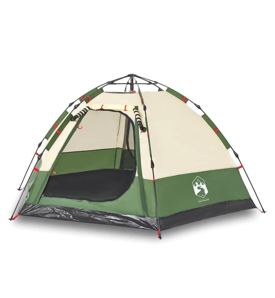 Campingzelt 4 Personen Grün Quick Release