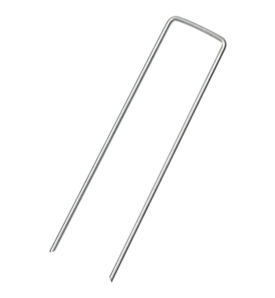 Bodenanker U-Form 25 Stk. 15x3,5 cm Verzinkter Stahl