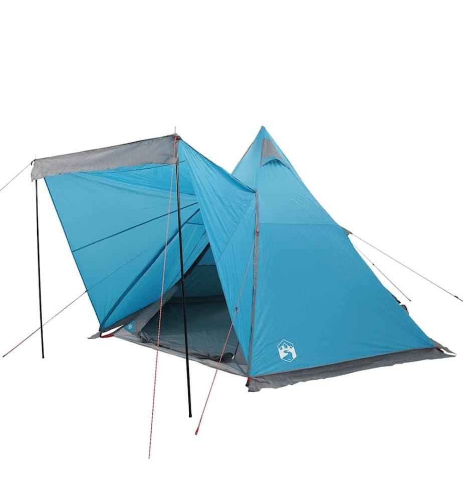 Tente familiale tipi 6 personnes bleu imperméable