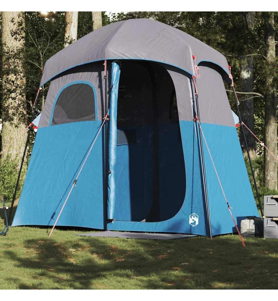 Tente de douche 2 personnes bleu imperméable
