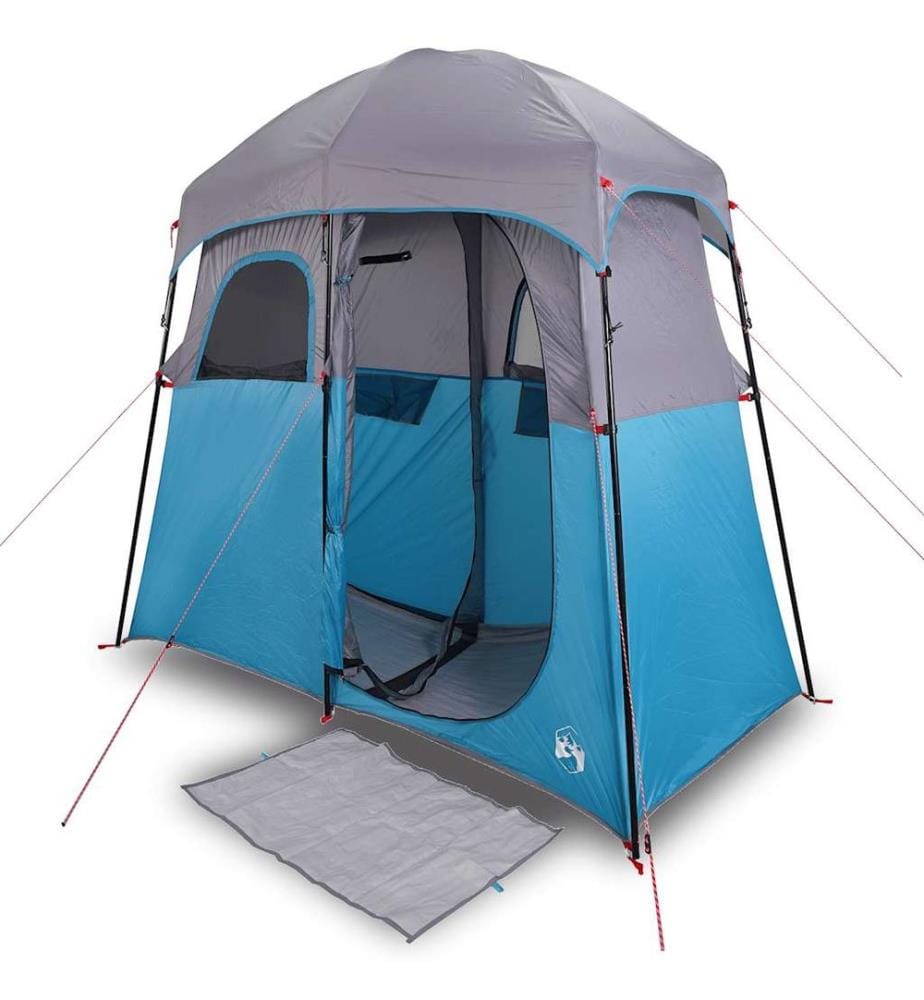 Tente de douche 2 personnes bleu imperméable