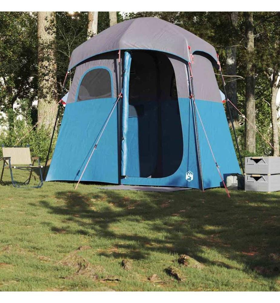 Tente de douche 2 personnes bleu imperméable