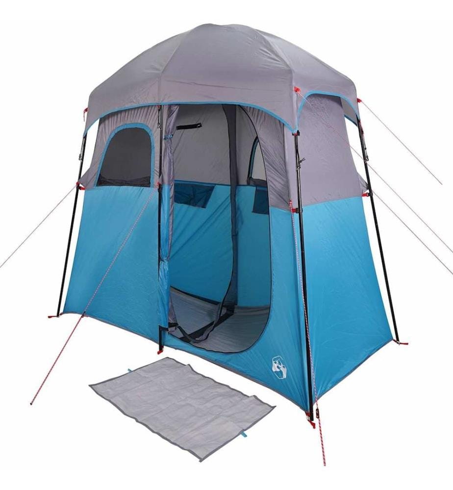 Tente de douche 2 personnes bleu imperméable