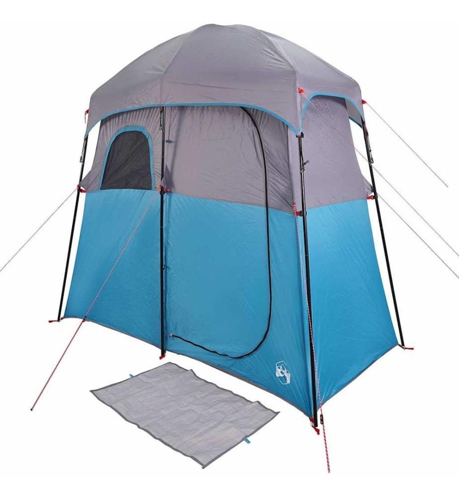Tente de douche 2 personnes bleu imperméable