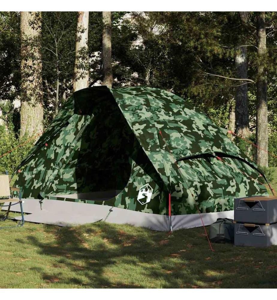 Kuppelzelt 4 Personen Camouflage Wasserdicht