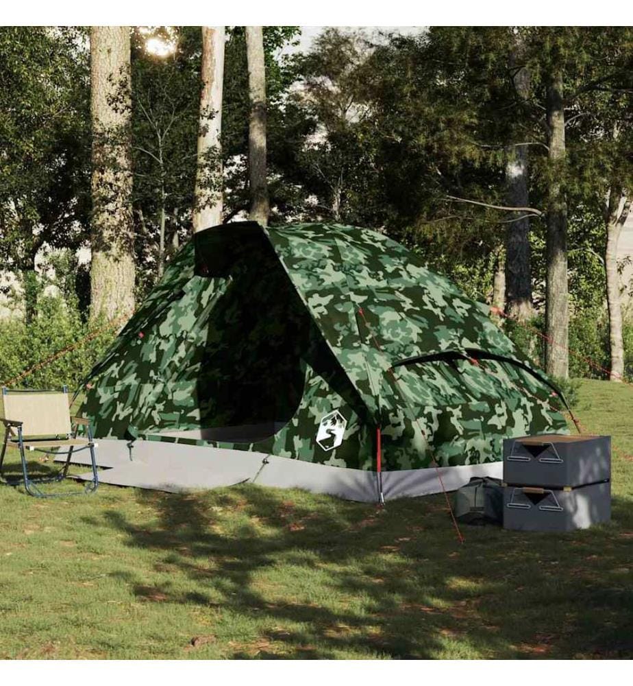 Kuppelzelt 4 Personen Camouflage Wasserdicht
