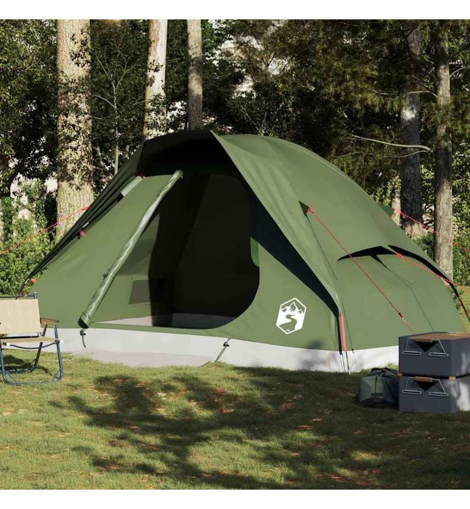 Tente familiale à dôme 6 personnes vert olive imperméable