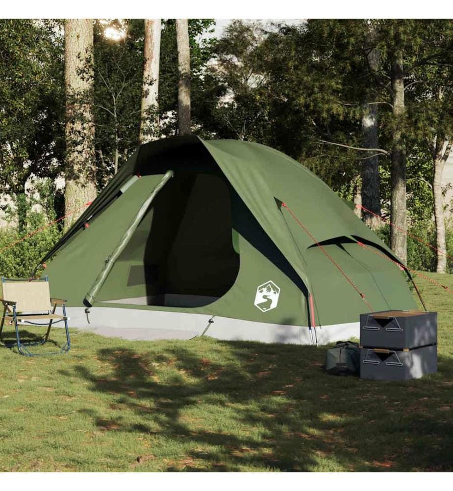 Tente familiale à dôme 6 personnes vert olive imperméable