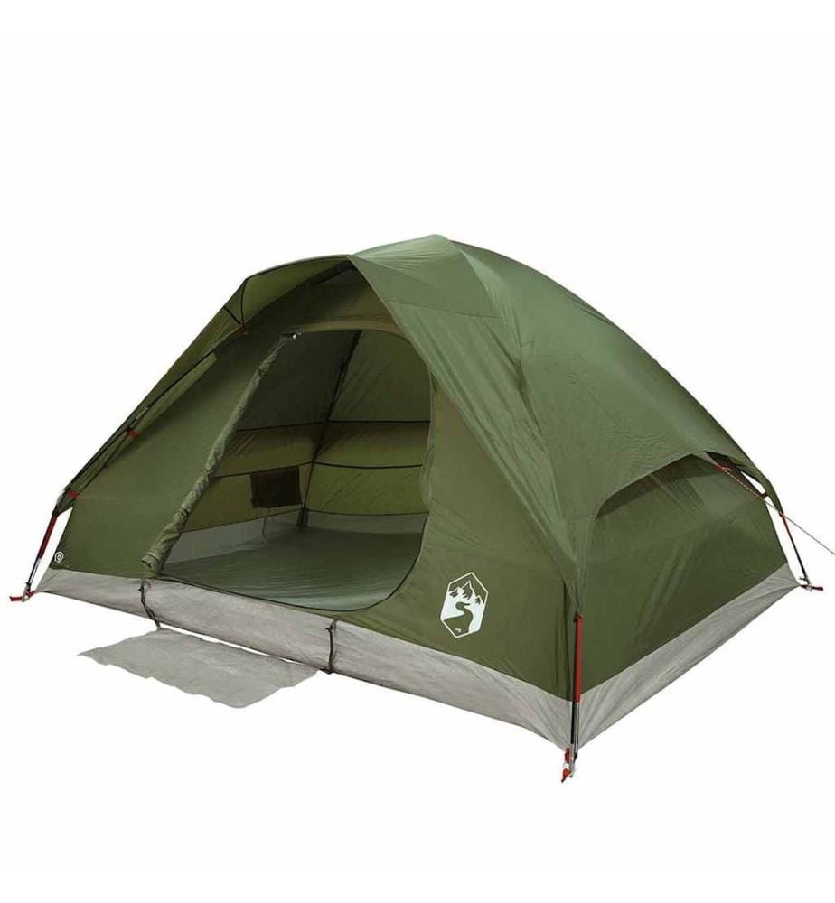 Tente familiale à dôme 6 personnes vert olive imperméable