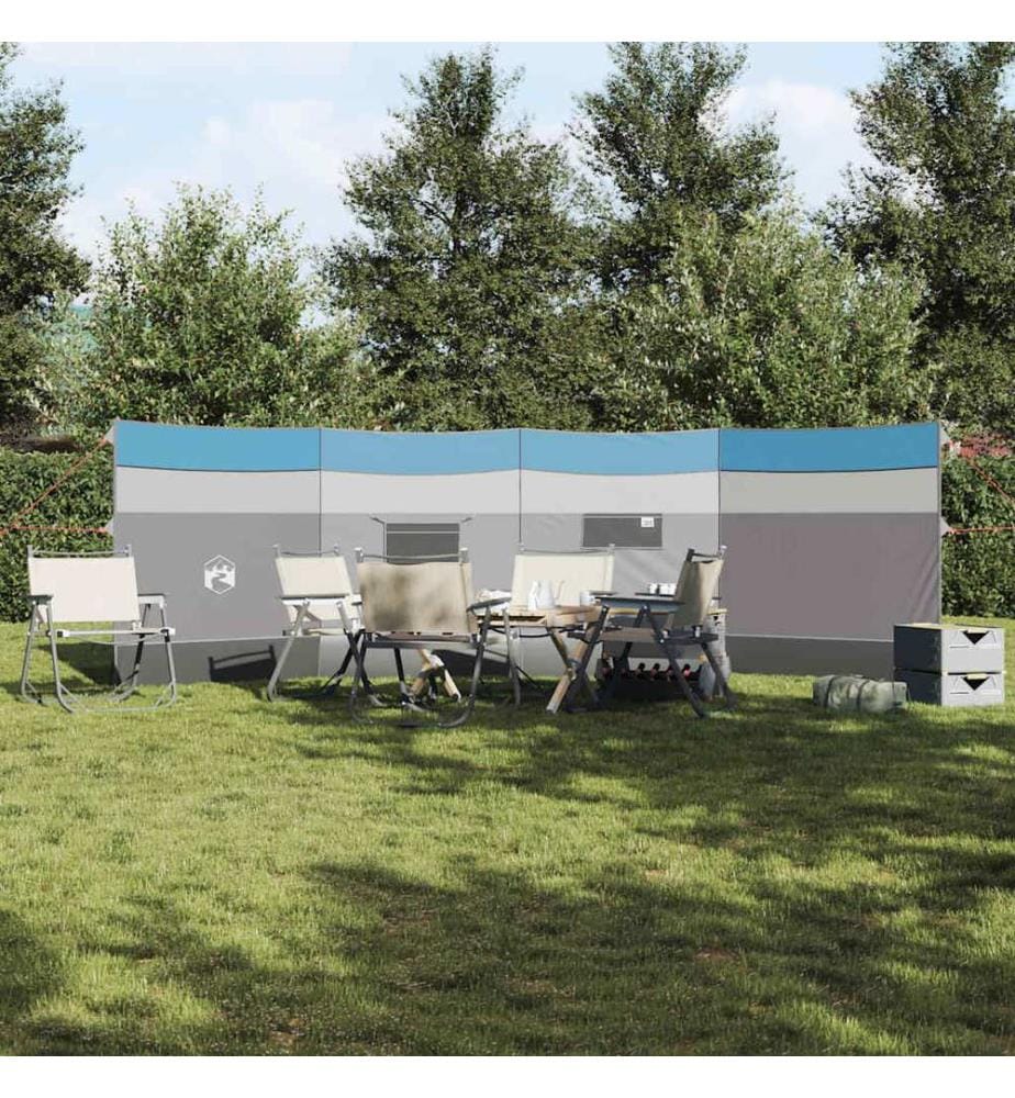 Camping-Windschutz Blau 510x153 cm Wasserdicht