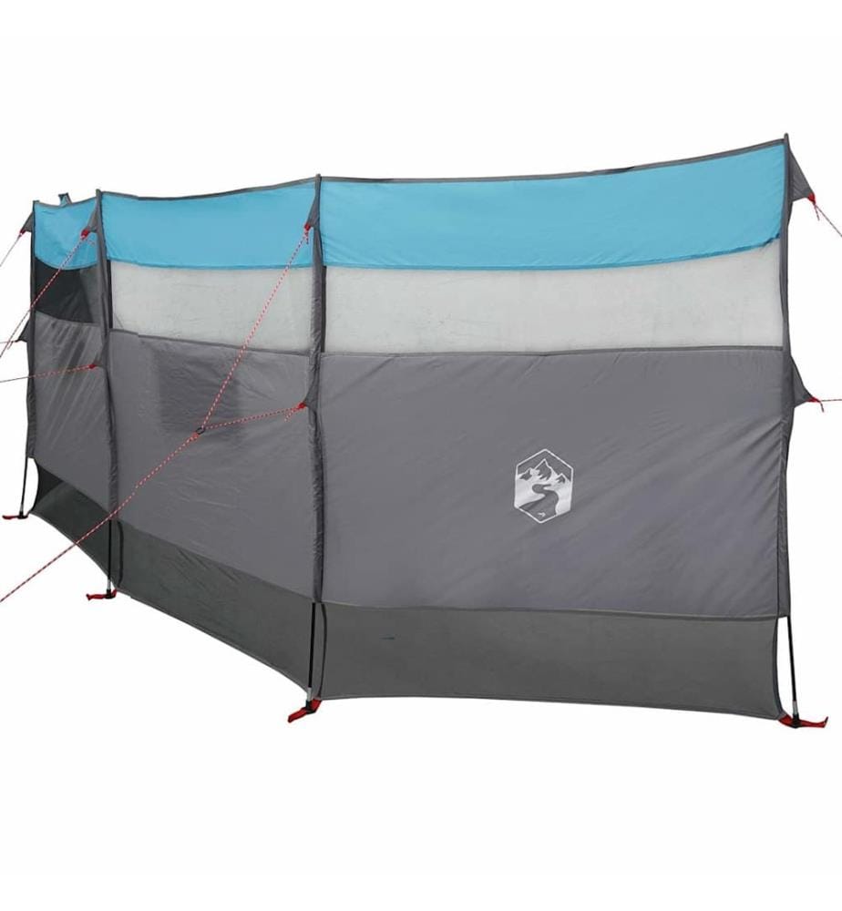 Camping-Windschutz Blau 510x153 cm Wasserdicht
