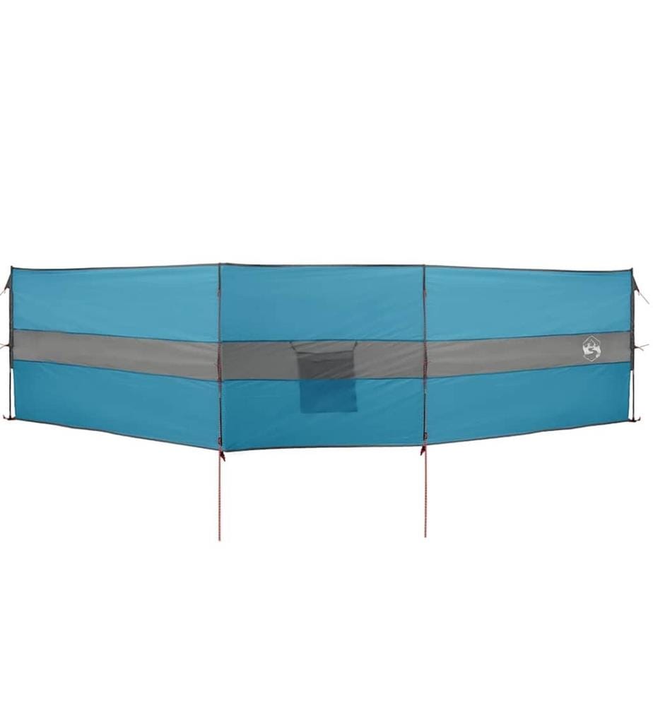 Camping-Windschutz Blau 490x123 cm Wasserdicht
