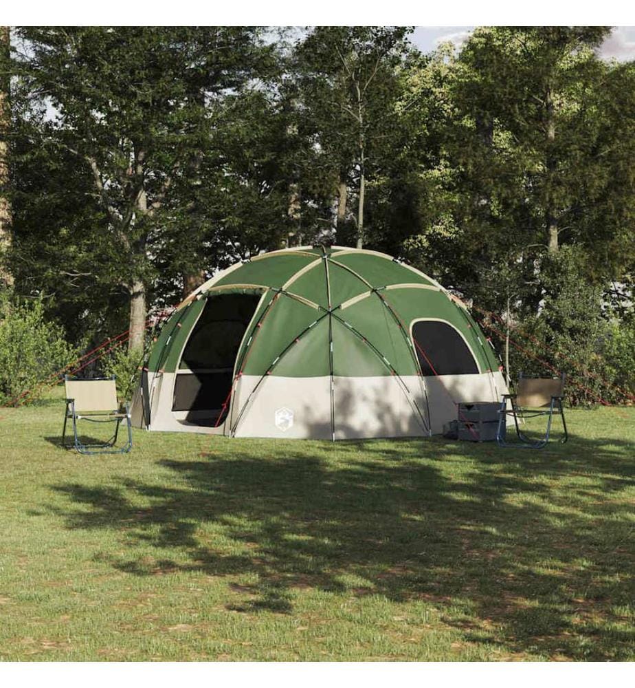 Tente Dôme avec toit Vert 475 x 475 x 235 cm taffetas