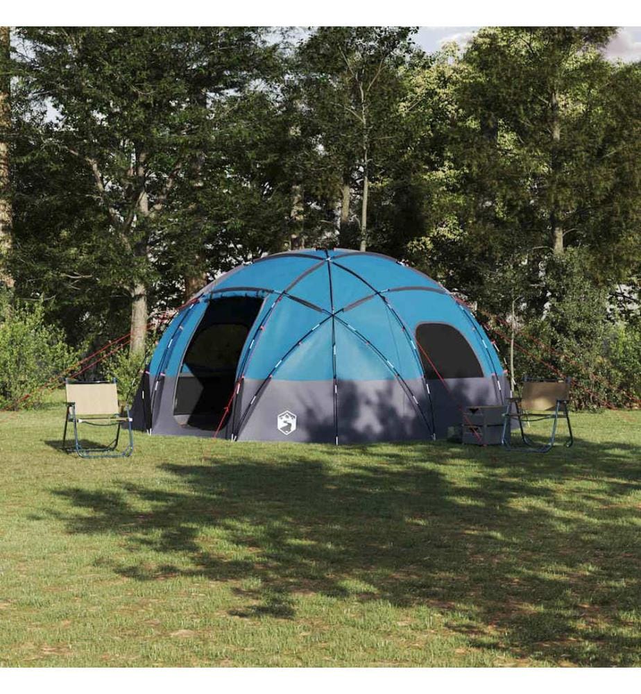 Kuppelzelt mit Dach mit Speicher Blau 475 x 475 x 235 cm Taft
