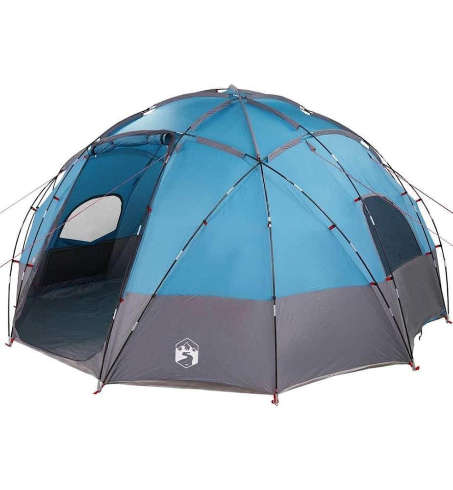 Kuppelzelt mit Dach mit Speicher Blau 475 x 475 x 235 cm Taft