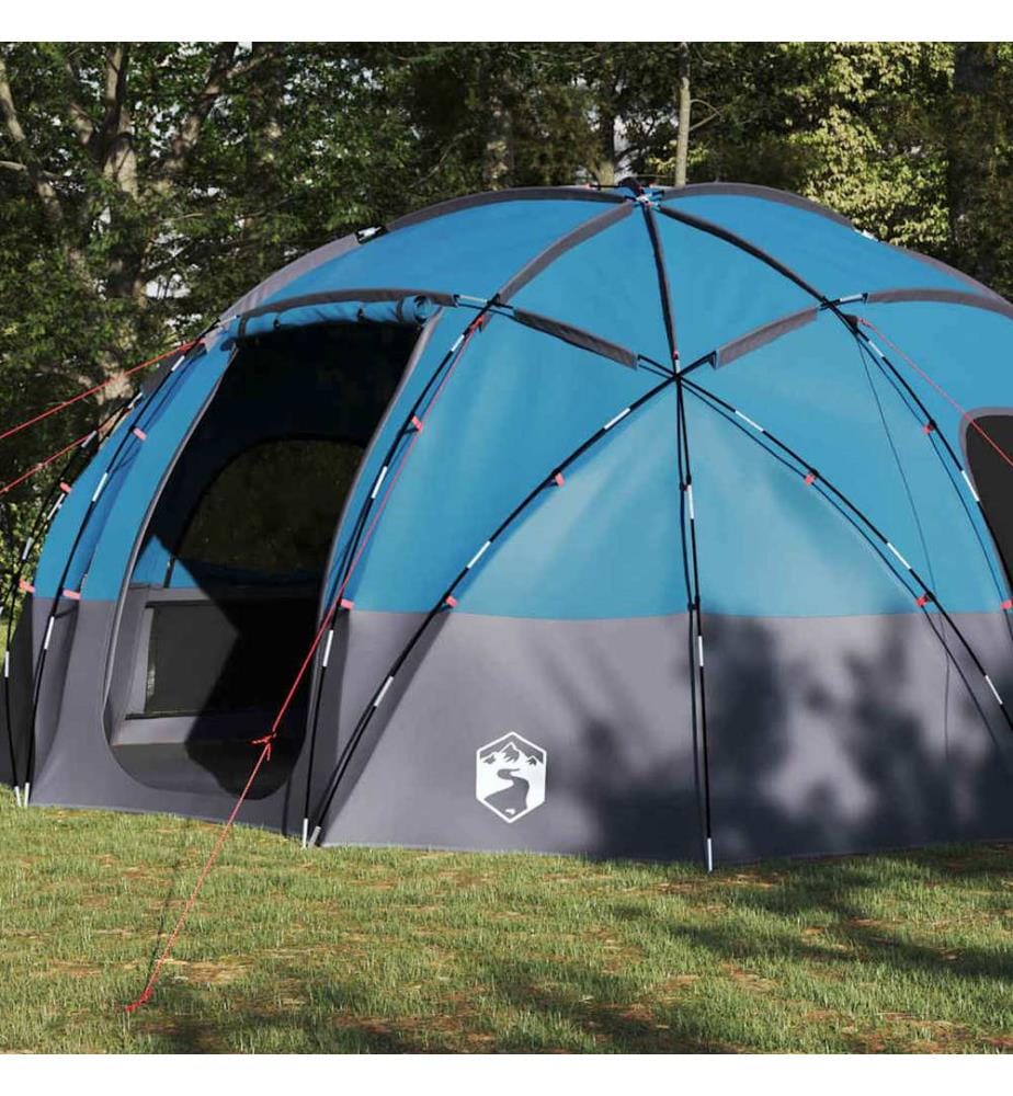 Kuppelzelt mit Dach mit Speicher Blau 475 x 475 x 235 cm Taft