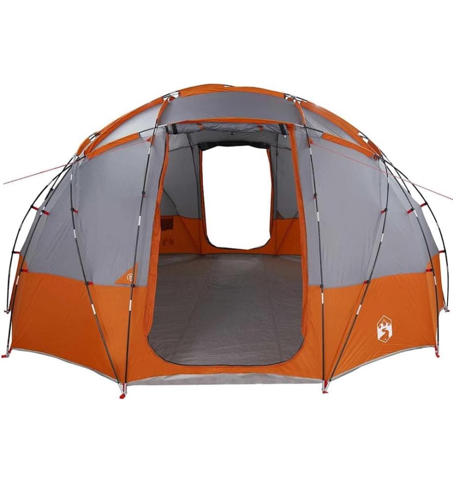 Tente Dôme avec toit Gris et orange 475 x 475 x 235 cm taffetas
