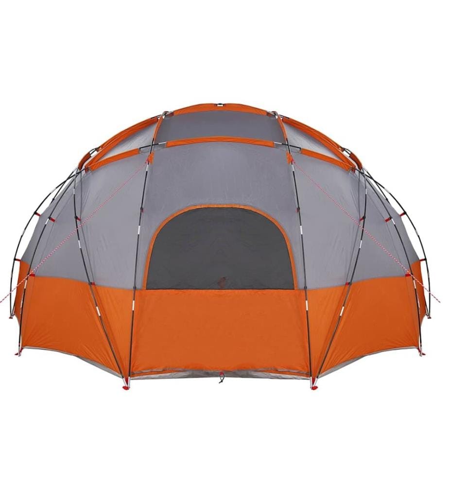 Tente Dôme avec toit Gris et orange 475 x 475 x 235 cm taffetas