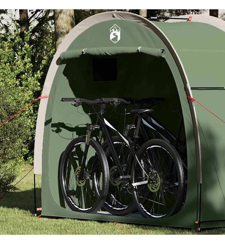 Tente de rangement pour vélos avec toit Vert 210 x 90 x 174 cm