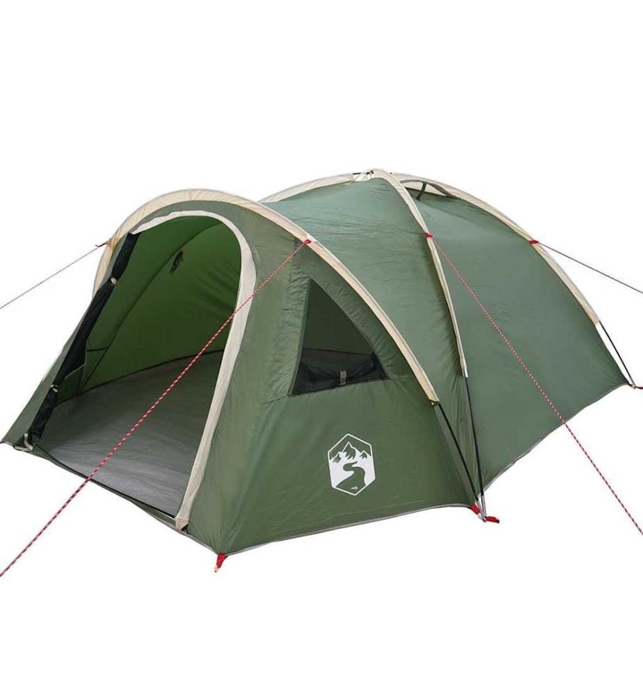 Campingzelt mit Dach Grün 308 x 268 x 130 cm Polyester