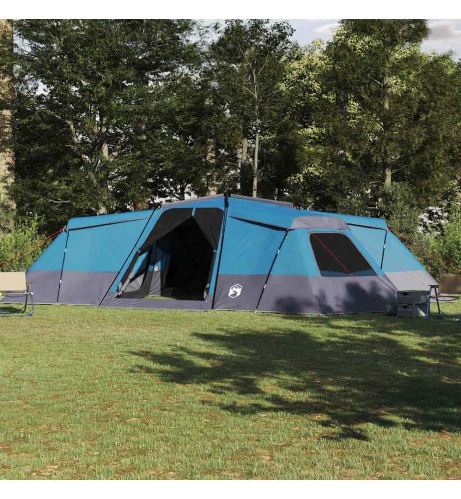 Familienzelt mit Dach mit Speicher Blau 833 x 585 x 216 cm Taft