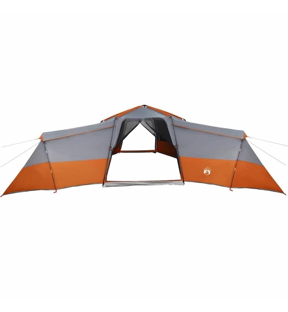 Familienzelt mit Dach Grau und Orange 833 x 585 x 216 cm Taft