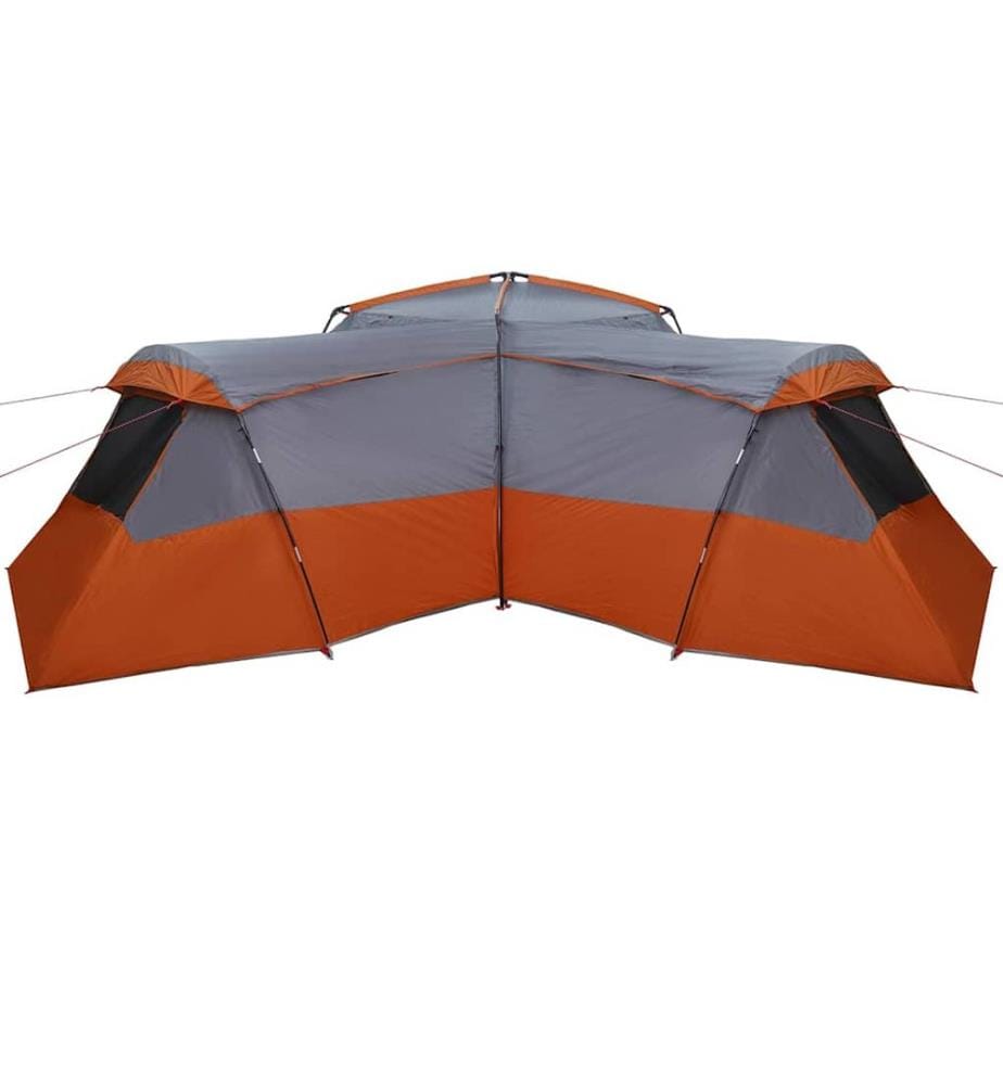 Familienzelt mit Dach Grau und Orange 833 x 585 x 216 cm Taft