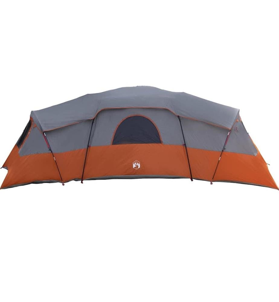 Familienzelt mit Dach Grau und Orange 762 x 655 x 218 cm Taft