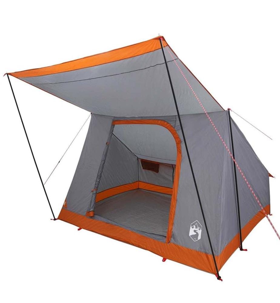 Campingzelt mit Dach Grau und Orange 282 x 225 x 154 cm Taft