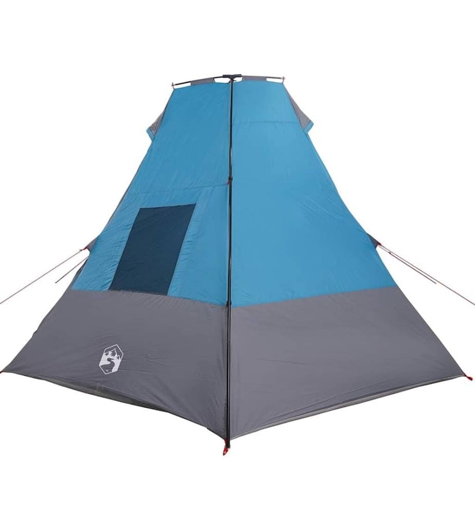Tipi Zelt mit Dach mit Speicher Blau 383 x 338 x 217 cm Taft