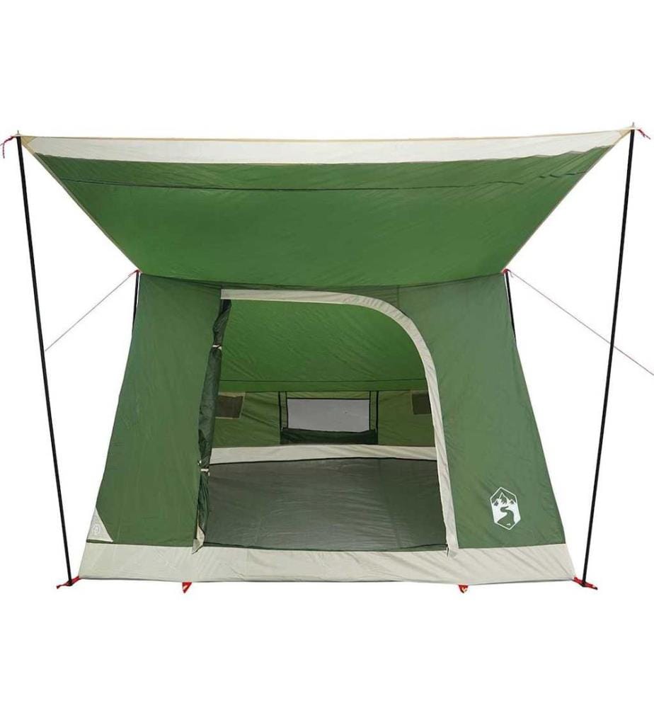 Campingzelt mit Dach mit Speicher Grün 223 x 163 x 130 cm Taft