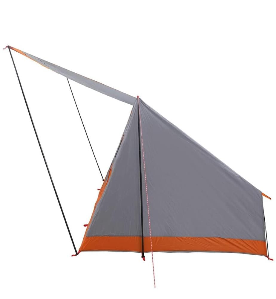 Campingzelt mit Dach Grau und Orange 223 x 163 x 130 cm Taft