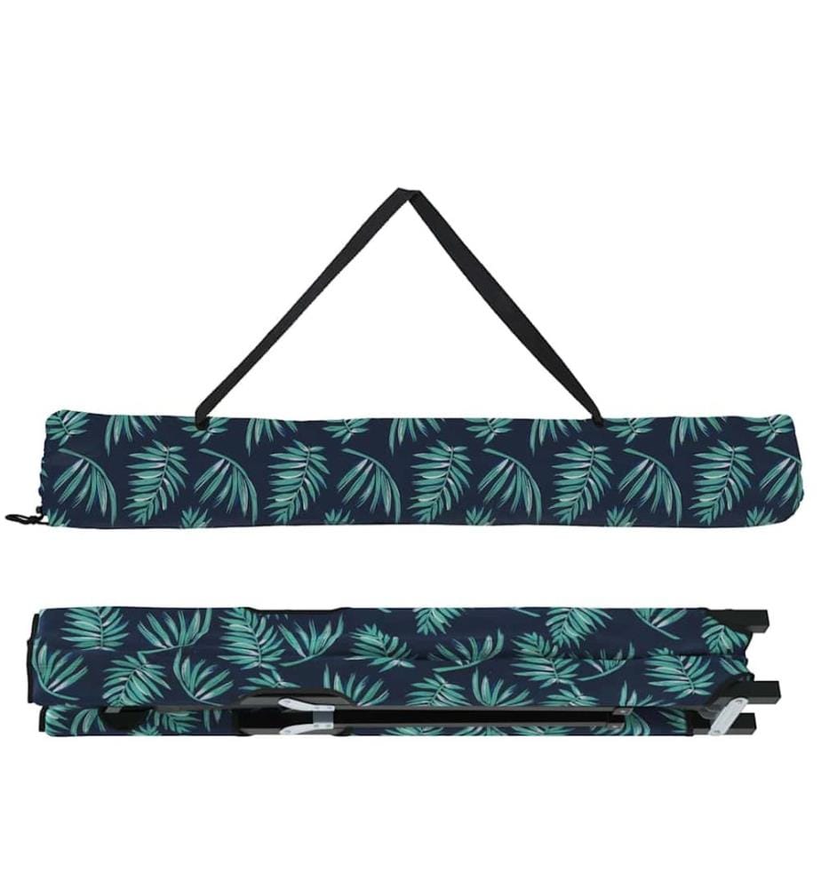 Lit de camping pliant Foret 206 x 76 x 74 cm Oxford et acier