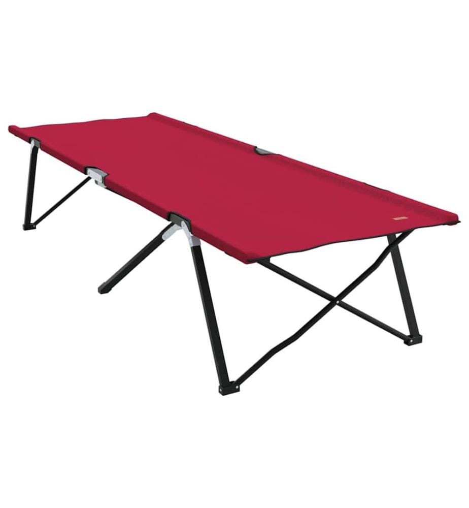 Klapp Schlafbett fürs Camping 2 pcs Rot 206 x 76 x 74 cm