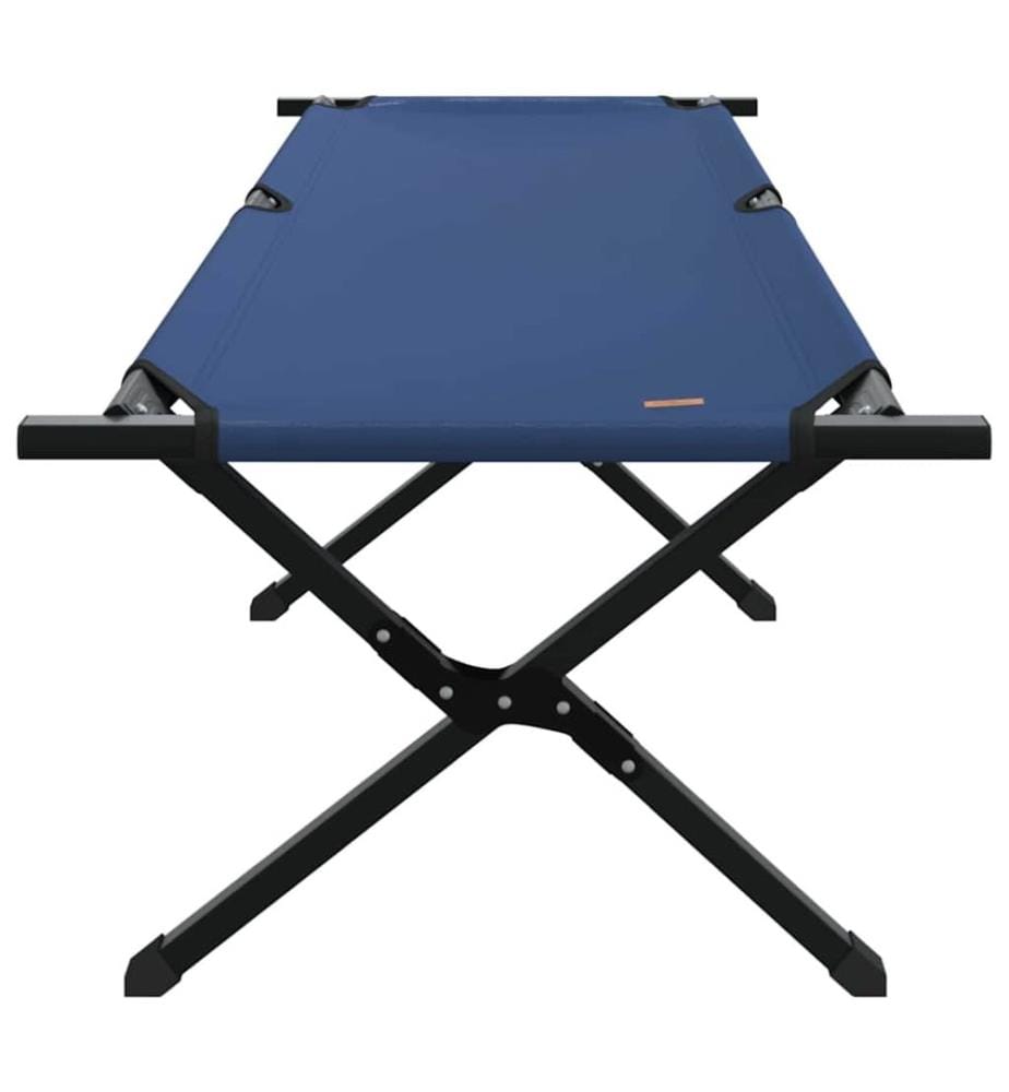 Lit de camping pliant Bleu 193 x 69 x 45 cm Tissu Oxford