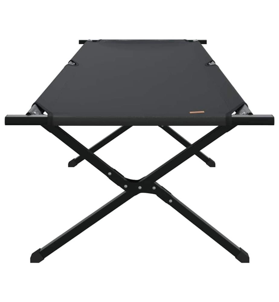 Klapp Schlafbett fürs Camping 2 pcs Schwarz 210 x 80 x 46 cm