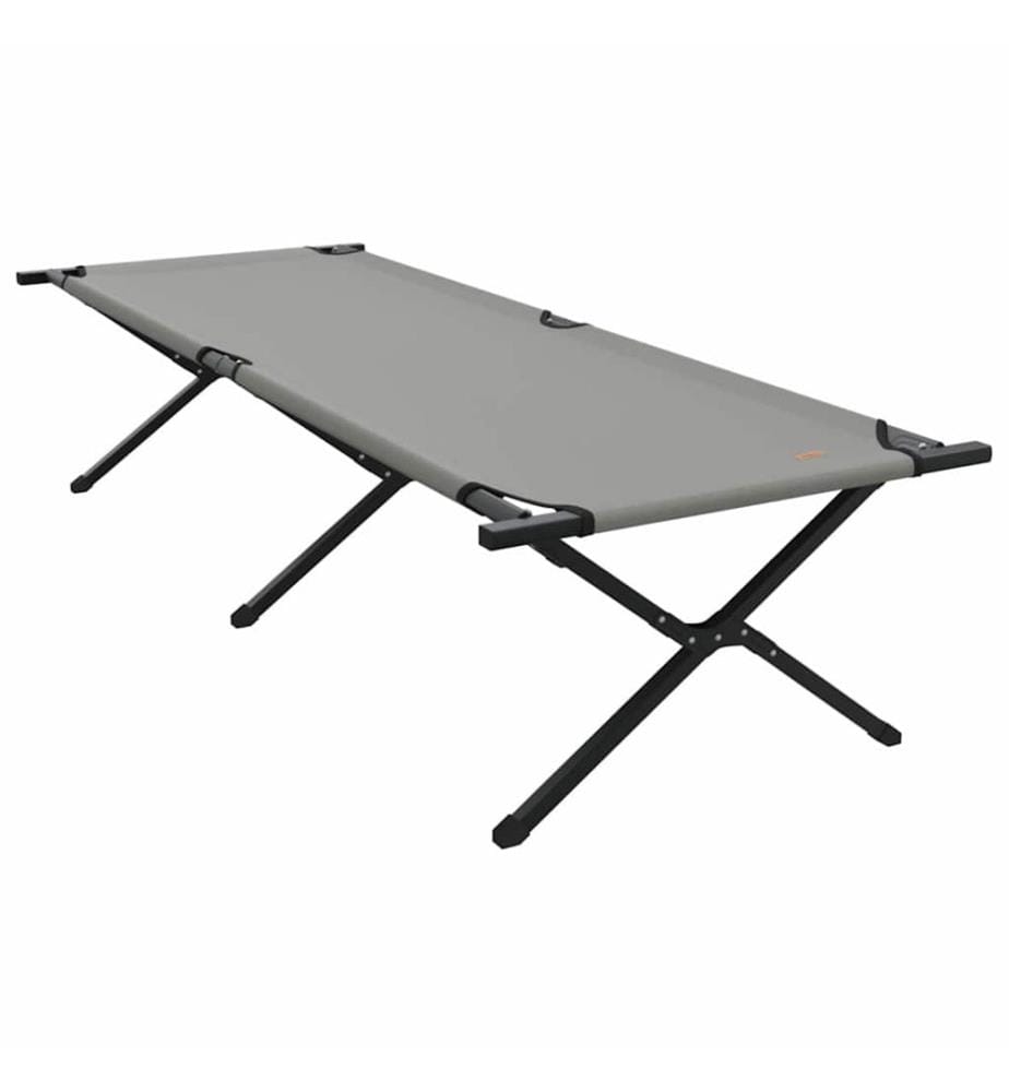 Klapp Schlafbett fürs Camping 2 pcs Grau 210 x 80 x 46 cm