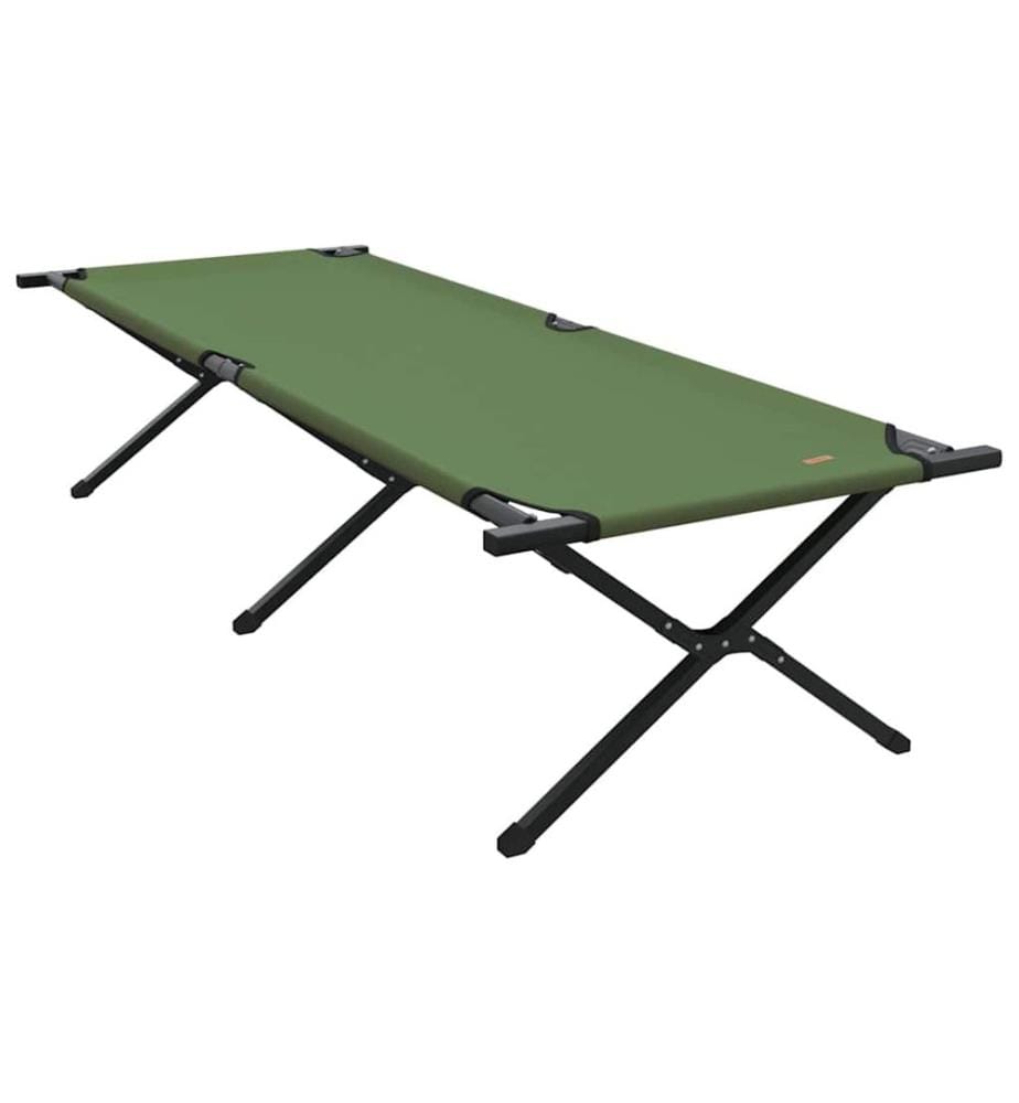Klapp Schlafbett fürs Camping 2 pcs Grün 210 x 80 x 46 cm
