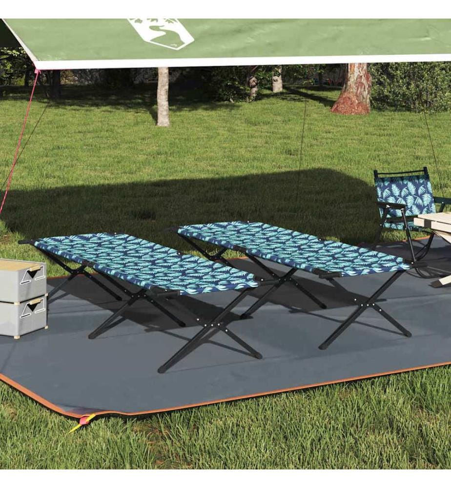 Klapp Schlafbett fürs Camping Blatt 2 pcs Wald 210 x 80 x 46 cm