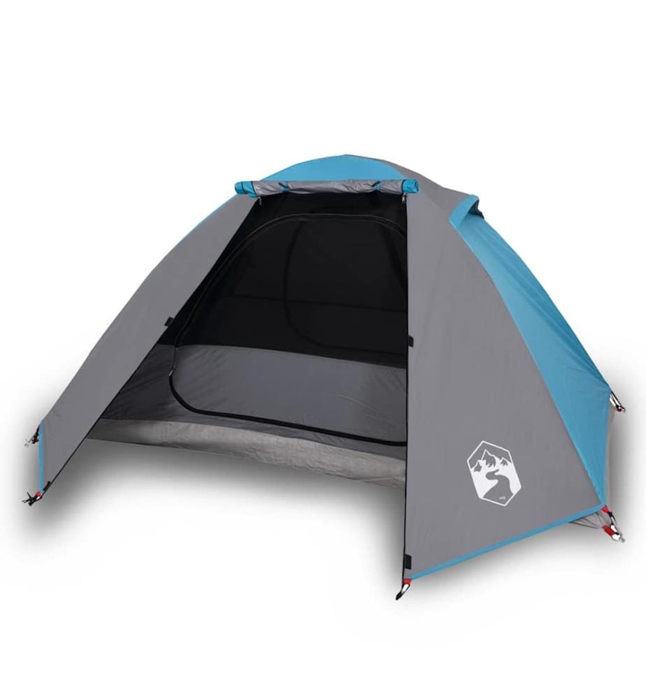Kuppel-Campingzelt 2 Personen Blau Wasserdicht