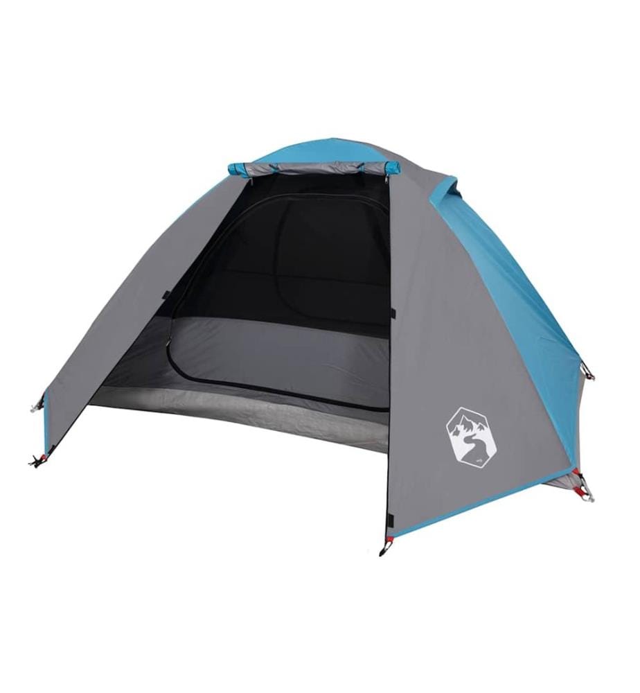 Kuppel-Campingzelt 2 Personen Blau Wasserdicht