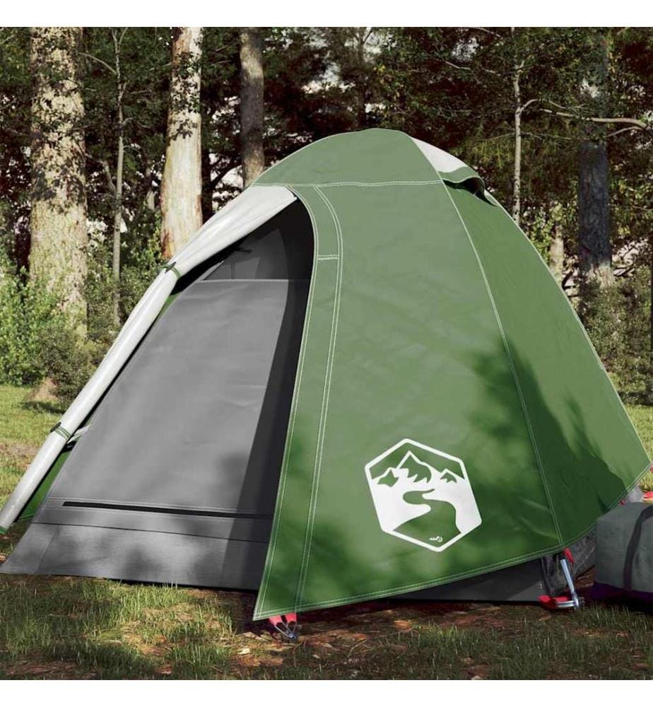 Kuppel-Campingzelt 2 Personen Grün Wasserdicht