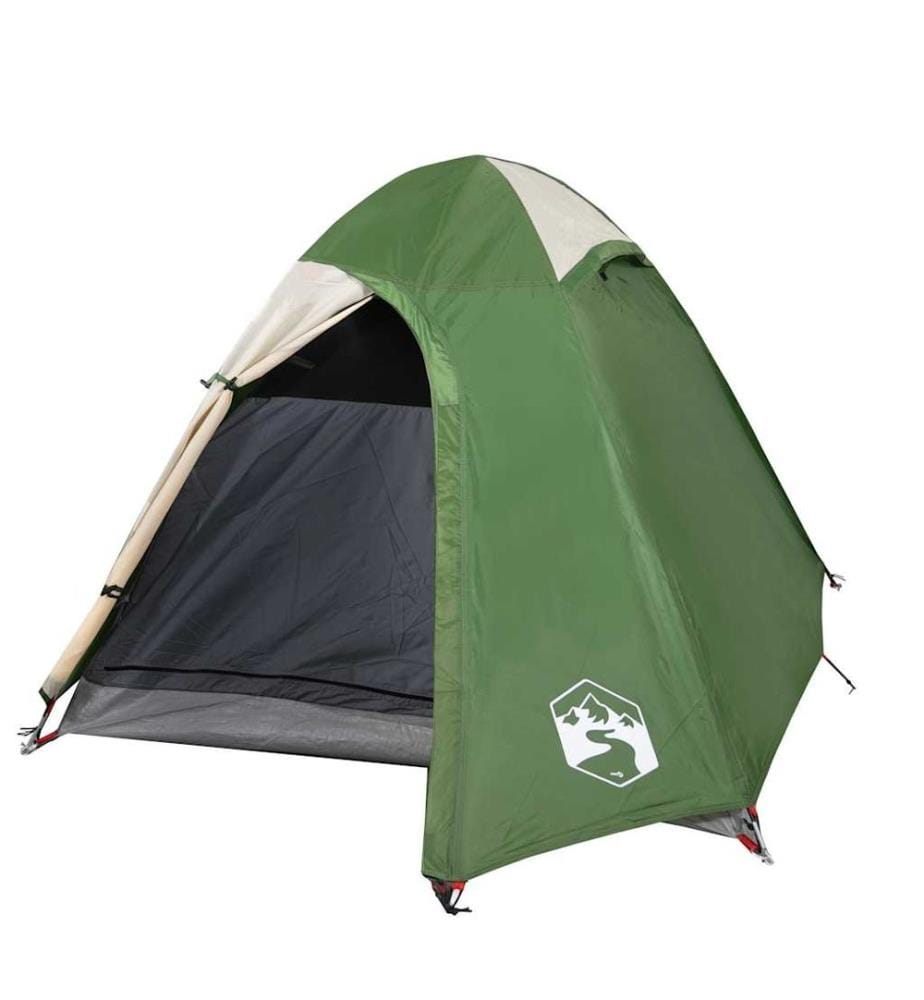 Kuppel-Campingzelt 2 Personen Grün Wasserdicht