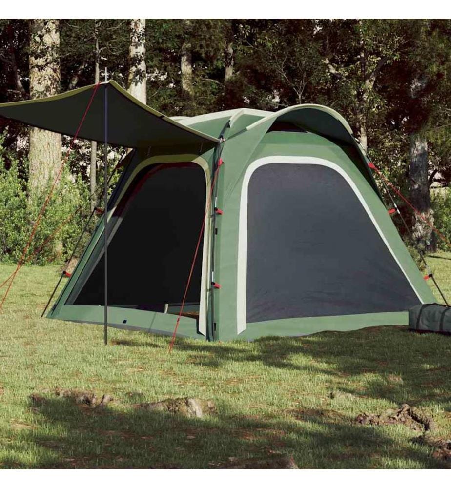 Campingzelt 4 Personen Grün Quick Release Wasserfest